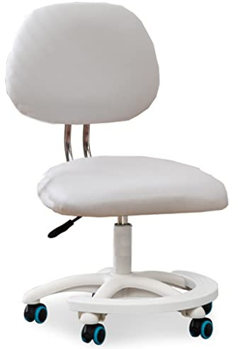 GIZNXBA Jugenddrehstuhl Kinderdrehstuhl Mädchen Grün Höhenverstellbarer Schreibtischstuhl Kind Studien Büro Computer Stuhl, Abnehmbare Fußstütze Und Lordosenstütze (Color : /Beige, Size : Armless)