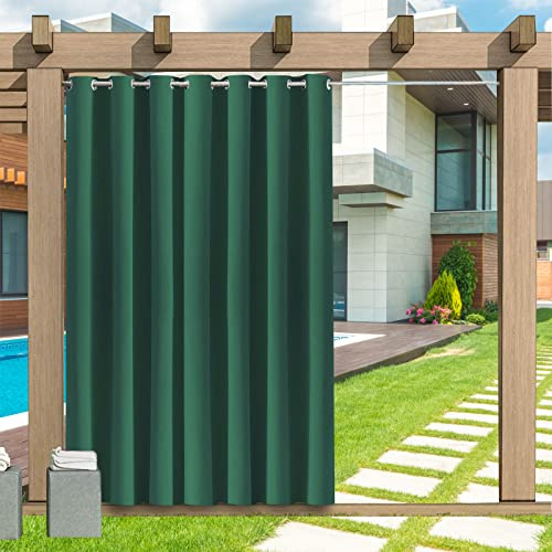 LZXSXZ Outdoor Curtains, Outdoor Curtain with Eyelets 1 Panel, 24 Colors Outdoor Curtains Waterproof Sun Shade Patio Curtain, Privacy Screen Sun Shade Curtain for Balcony Patio Porch Pergola, Custom