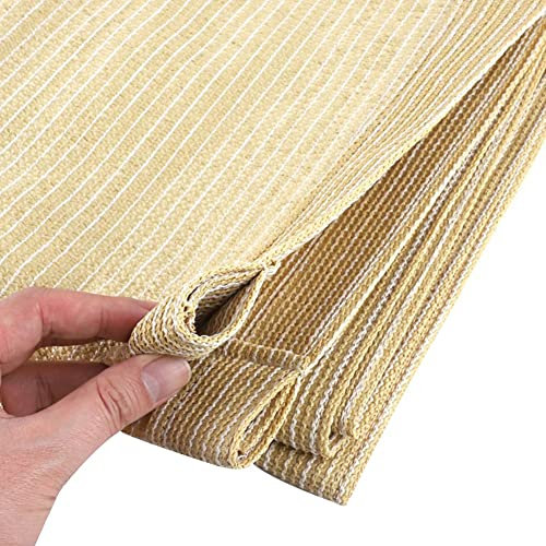 Copertura Ombra Retrattile per Esterni (Nessuna Asta di Supporto), Vela Onda a Filo Scorrevole per Pergola, Tendalino per Protezione Solare in Poliestere per Terrazza in Traliccio in Legno (Color :