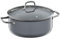WMF Fusiontec Essential Kochtopf groß, 24 cm, Glasdeckel, Bratentopf Induktion, 4,4l, High-Tech Keramik, kratzfest, unbeschichtet, grau, Made in Germany