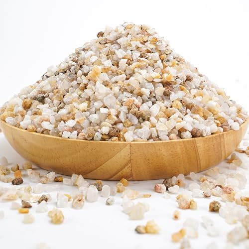 TOYPOPOR 2,7 kg Sukkulenten und Kaktus Bonsai Gritty Mix Felsen Natürlicher grober Sandstein Topfpflanze Dekorativer Kies DIY Projekte Kieselsteine für Vasen Füllstoffe, Terrarium, Feengarten, Top