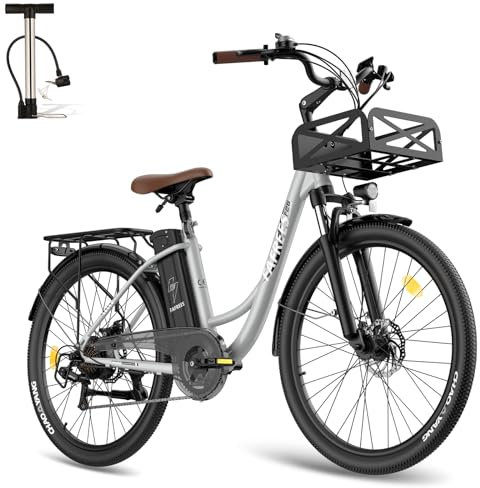Fafrees F26 Lasting [ Offiziell ] E-Bike Herren 26 Zoll, E Mountainbike Damen 250W, Ebike Akku 36V 20,3AH, Elektrofahrrad 120kg, 25 km/h, Erwachsene, E Bike 2,3 LCD Display