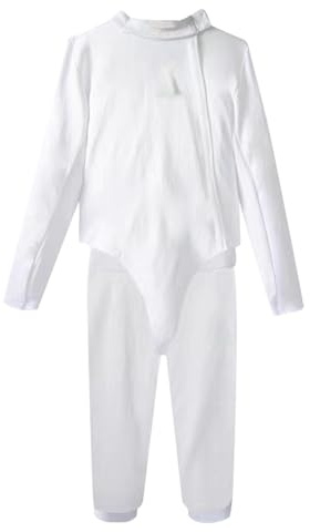 LYXXJRYBHD 800N Fencing Uniform Suit, Fencing Gear, Fencing Equipment, 3-Piece Set for Kids & Adults, for Foil, Epee, Sabre, Left Hand(58)