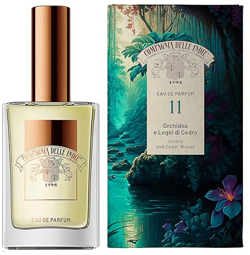 Compagnia delle Indie - Parfym - Nummer 11 - Parfym Kvinna - Herrparfym - Eau de Parfum - Parfym Orkidé och Cederträ - Damdofter - Unik Persistens och Intensitet - Storlek 75 ml