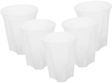 SUPVOX 5pcs Self Watering Planter Pots for Indoor Plants Orchid Pot Automatic Water Absorption 18cm Diameter Self Watering Plant Container for Home and Garden