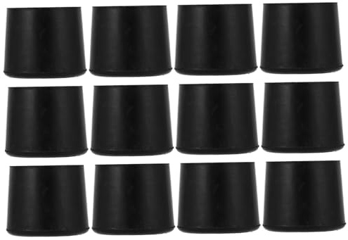 Hoement Gummi Trampolin Beinkappen rutschfeste Tisch und Stuhlbeinüberzüge 38mm Durchmesser 12 Stück Stabil und Geräuscharm für Drinnen und Draußen