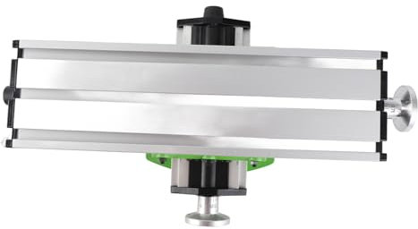 Adjustable Precision Milling Machine Work Bench with T-Slot, 200mm X-Axis Travel Table for Mini Drill, 50mm Y-Axis Travel, Suitable for Various Machines