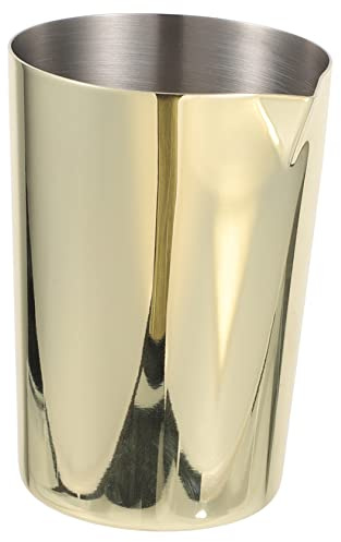 SHOWERORO Bicchiere da Miscelazione Cocktail in Acciaio Inox Dorato, Shaker per Cocktail Riutilizzabile e Resistente, Utensile per Bar e Uso Domestico per Mescolare Bevande Alcoliche e Succhi