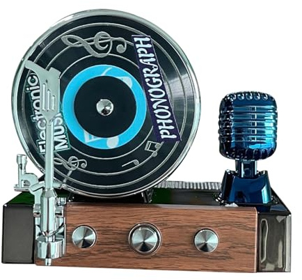 Record Player Air Freshener Car - Air Fresheners Vent Clips,360 Rotation Creative Retro Aromatherapy Scent Decoration for Adult Men Women