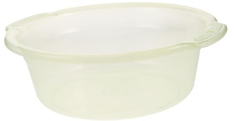 Tofficu Plastik Waschschüssel Transparentes Robustes Waschbecken Multifunktionale Spülschüssel für Haushalt Bad für Wäsche Fußbad