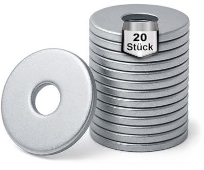 NIMA PARTS Unterlegscheiben M4 – 20 Stück Edelstahl – Karosseriescheiben