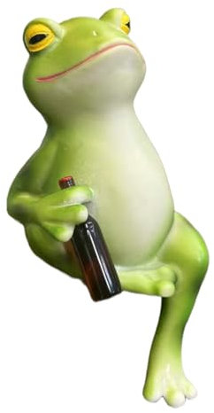 yakermur Miniature Frog Figures - Garden Miniature Figures as Decorative Statue, Resin Figure with Natural Funny Details for Home, Garden, Pond, Lawn, Patio, Family, Friends