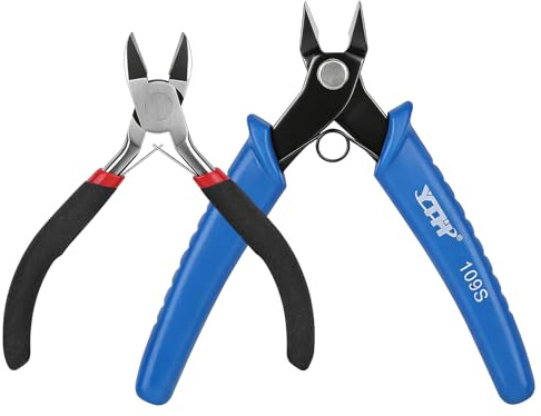 Piccole taglierine laterali per fai da te – 2 pezzi piccolo tagliafili, taglierina laterale elettronica, pinza da taglio multifunzione per parti in plastica, circuiti stampati, kit modelli, fili per