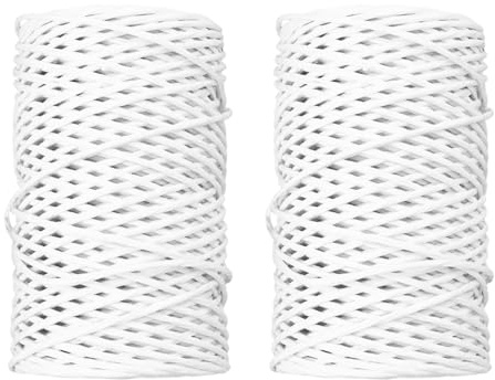 Generisch Floristendraht 1mm Durchmesser aus Eisen und Papier 2 Rollen 50m Lang Flexibler Bindedraht für Floristik und Gartenarbeit für Geschenkverpackung und Selbstgemacht Projekte