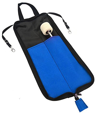 Tbest Drumstick Halter Tasche Bag Holder Drum Stick Bag, Drum Stick Lagerung Hängende Tasche Drumstick Portable Handtasche Mit Griff 5 Farben Erhältlich - Schwarz/Rot/Grün/Blau/Pink