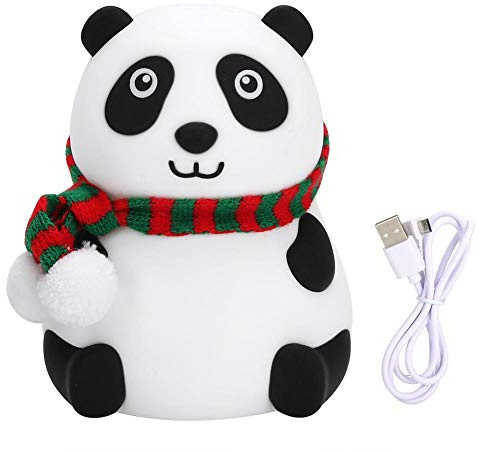 Fdit Panda Silikonlampe National Treasure Panda Nachtlicht LED Bunte Atmosphäre Licht Nachtlicht Für Kinder Babyzimmer(#1)