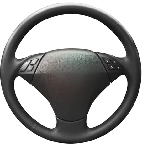 MEWANT Passgenauer Lenkradbezug zum Nähen für BMW | BMW E60 (Sedan) 530d 2003-2009 E61 (Touring) 2004 2005-2008 2009 / Mikrofaser-Leder / Lenkräder & Zubehör / BMW E60 530d E61