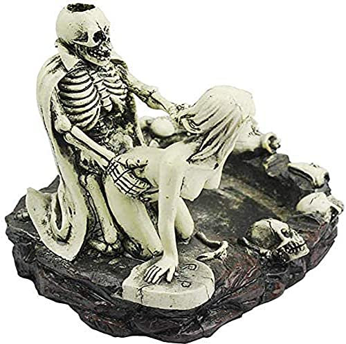 doepeBAE Posacenere per sigari Halloween Portacenere Creativo Skull Sexy Man Design Posacenere Unico Portatile Soggiorno per Sigarette Cool Resina Decorazione Regalo per Padre Fidanzato