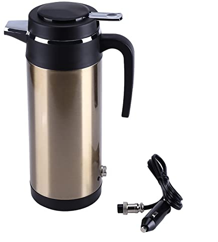 bollitore per acqua portatile da 800 ml 12 V in auto,Bollitore per auto, bollitore rapido in acciaio inox, tazza riscaldante elettrica, uso da viaggio per la preparazione del caffè in auto