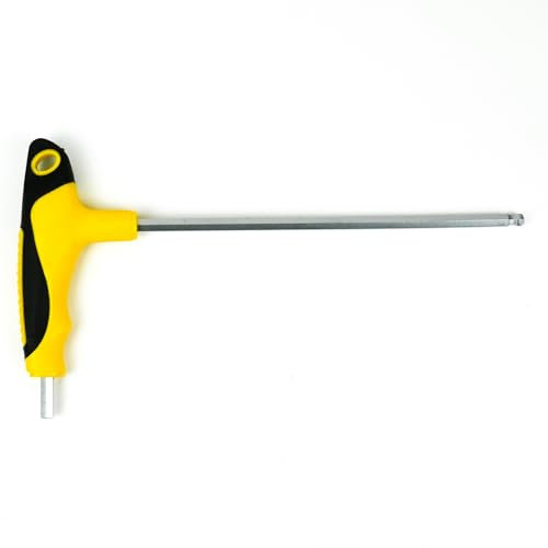 ingdaum® Clé Allen 6 mm x L 240 mm avec boule et poignée en T / poignée à six pans creux