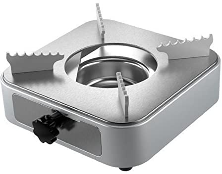 Camping Stove Stainless Steel Adjustable Portable Spirit Stove for Indoor Use with Overheating Protection and Carry Case, Spirit Cooker Camping for Outdoor Camping, Hiking, Backpacking, Picnic