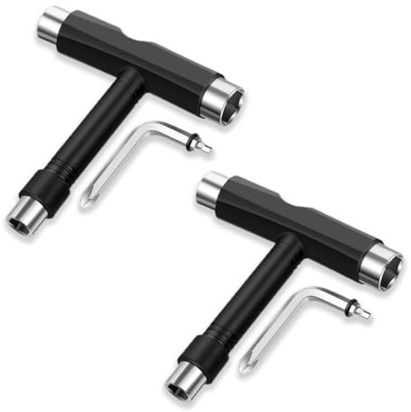 INGJIA T-Tool Wrench for Skateboard Scooter Longboard All-In-One Multifunctional Hex Key
