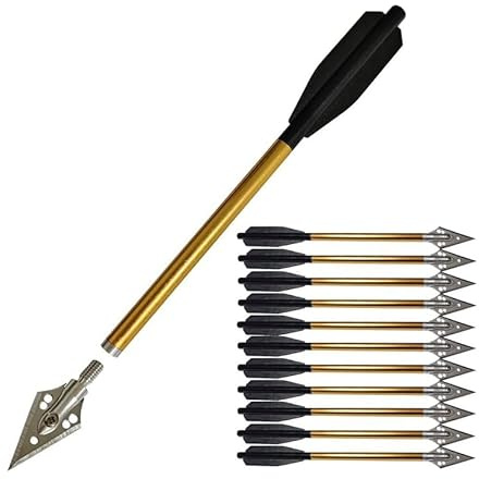 biubiusot 12Pack Armbrustpfeile Pistole Armbrust Bolzen Aluminium Pfeile 6,7 Zoll Pfeil Jagd Mini Bogen Bogenschießen Armbrustpfeile