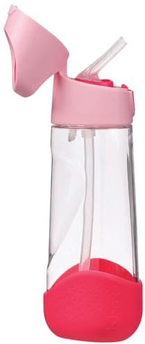 b.box TritanTM Wasser- und Trinkflasche Kinder | Griffige Trinkflasche Kinder Auslaufsicher | Ideal Nach Strohhalm-Trinklernbecher | 600 ml