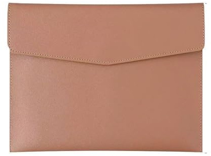 Dokumententasche,Aktentasche,Dateipaket A4, B5, A5, A6,Portfolio,Geschäftsdokumententasche,Hohe Kapazität,Wasserdicht und feuchtigkeitsbeständig,Aus Leder gemacht (Hellbraun, A5)