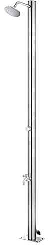 BaraSh Gartendusche 215 cm Edelstahl Campingdusche Gartendusche Aussendusche Campingdusche Solar