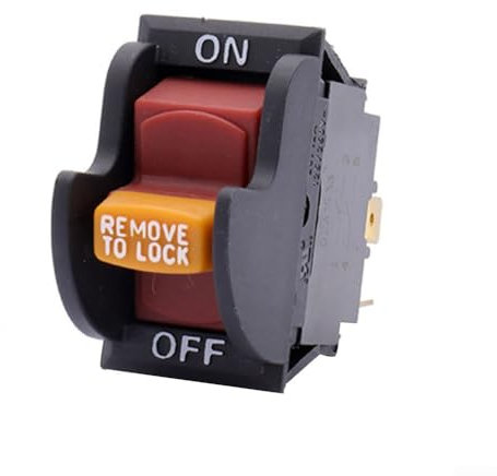 Interrupteur à bascule marche/arrêt pour scies de table et perceuse - Remplace DeltaM, interrupteur à bascule SW7B de rechange compatible pour scies de table, perceuses