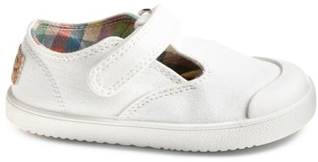 Pablosky Lona 979900, Zapatillas Unisex bebé, Blanco, 20 EU Ancho