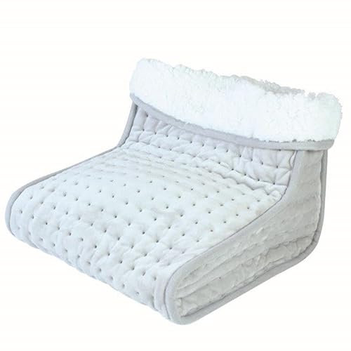 Alva London Electric Foot Warmer – Heated Foot Pad & Massager for Cold Feet, 4 Heat Settings, Fast Heating, Auto-Off, Washable Cover – Cosy Feet Warmer for Women, Men & Elderly