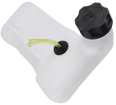Mipcase Réservoir De Carburant Pour Débroussailleuse à Ouverture Biseautée Adapté Aux Coupe-herbe Réservoir Pour Tondeuse à Gazon Blanc