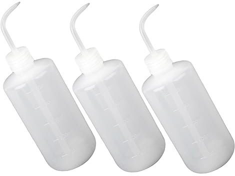 JOINPAYA 3 Stück Gießflasche 500 Ml Für Pflanzen Mit Gebogenem Auslauf Leichtes Kunststoffmaterial Innen Und Außenbereich Einfache Wasser Und Düngeabgabe