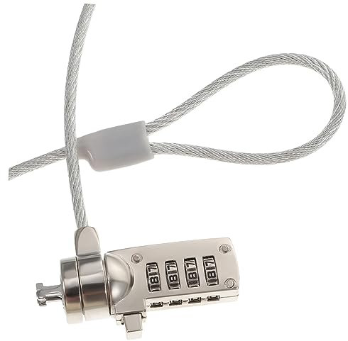 LABRIMP 1.8m Câble De Sécurité pour Ordinateur Portable avec Code À Chiffres Réinitialisable Verrou Anti-vol Compatible avec Laptop Moniteur Et Projecteur