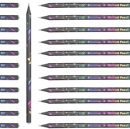 Matite in legno nero hb 12 pacchetti bambini che scrivono strumenti di disegno di scintillanti materiali artistici di la scuola di strass pre -affilato