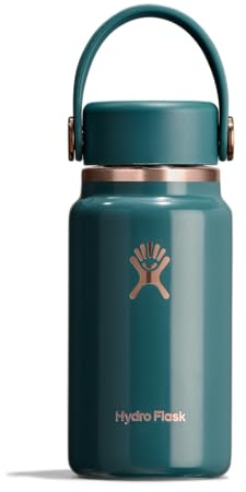 Hydro Flask Micro Bottle - Leak Proof Purse or Pocket Flask - Insulated Mini Water Bottle 6.7 Oz Sea Rose Gold