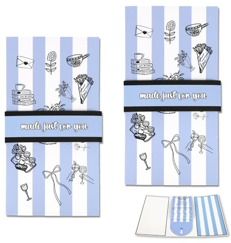 Penitue 2pz Libretto Porta-Carte Regalo, Libretto di Biglietti Natale Fatto a Mano Divertenti Articoli per Feste Natalizie Adatto per Famiglia Amici Bomboniere