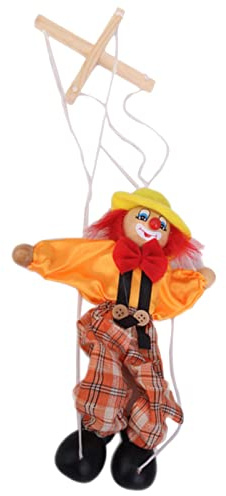 Wooden Clown Marionette TOY Puppet Toy Compatible with