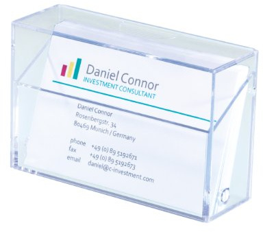 SIGEL VA110 Lot de 20 boîtes pour cartes de visite pour 100 cartes au format carte de crédit 86 x 56 mm