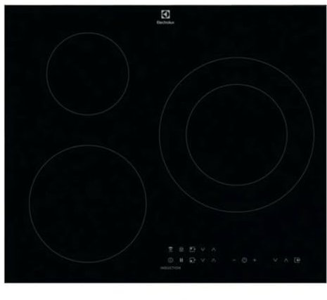 Encimera LIT60336C 3F IND Timer Electrolux Negro