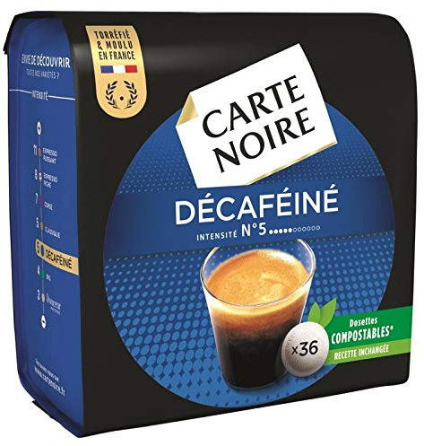 CARTE NOIRE - Décaféiné N°5 Type Senséo 250G - Lot De 2
