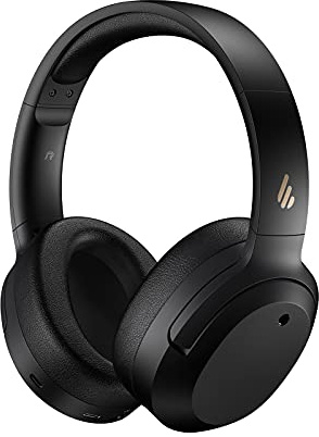 Edifier W820NB Bluetooth Headset - Wireless Over-Ear Headphones with up to 49 Hours Battery Life, Hybrid Active Noise Cancelling, Ambient Mode and DNN Noise Cancelling, Hi-Res Audio Certified-Black