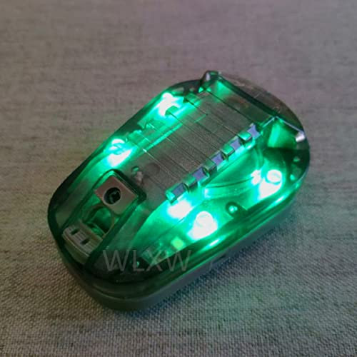 WLXW Luce di Identificazione Militare Luce Tattica per Casco, Lampada A Coccinella Impermeabile Luce Segnalazione Sopravvivenza, LED Visibile A 4 modalità Opzionali + IR Costante/Strobo,Tan Green