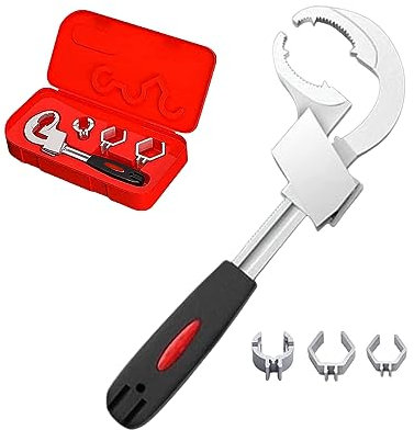 JTZXJJX Verstellbarer Schraubenschlüssel für Sanitär-, Automobil- und Industrieanwendungen auf engstem Raum (0.60)