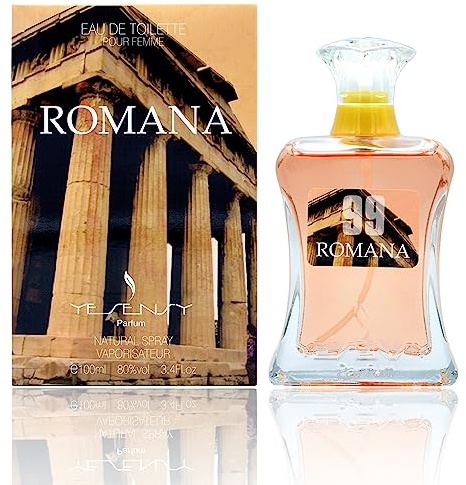GECO Green ECOmmerce Romana Profumo Donna Eau de Toilette 100 ml Fragranza Floreale Ambrata con Pompelmo e Vaniglia Profumo Raffinato e Femminile