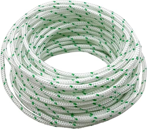 10 mètres 6,0 mm de corde de lanceur à recul pour moteur à essence - Remplacement de la corde de recul pour tondeuse à gazon et tronçonneuse
