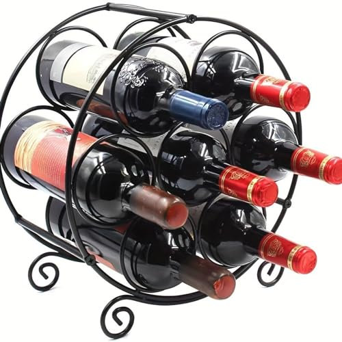 WeinregalKreatives Weinregal, Ornamente, Wein, Rotwein, im europäischen Stil, zu Hause, Weinschrank, Eisenregal, Weinregal, diagonales Regal