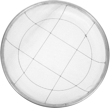 BESPORTBLE Rundes ERD Und Gartensieb 43cm Durchmesser Feinmaschiges Metall Bodensieb 2,5mm Maschenweite Zum Filtern Von Steinen Erde Und Kompost Für Hausgartenbetrieb